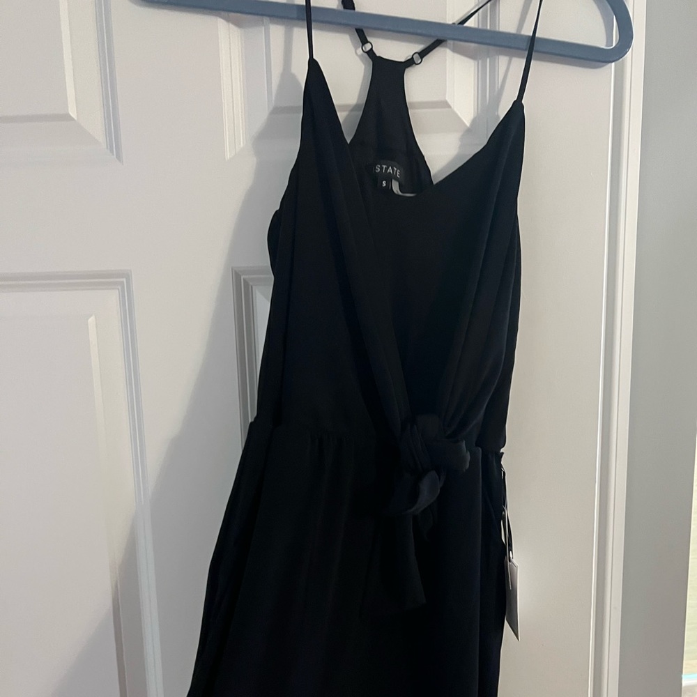 Black mini dress